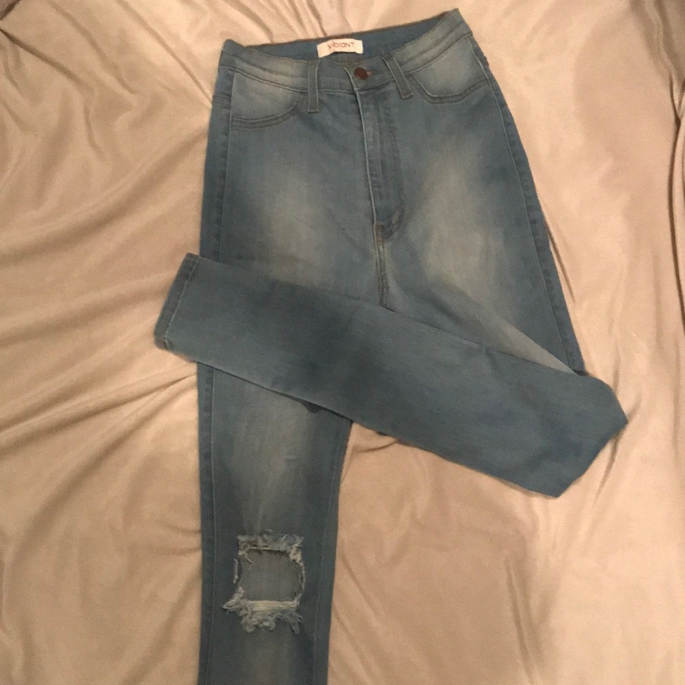 High waisted Vibrant jeans